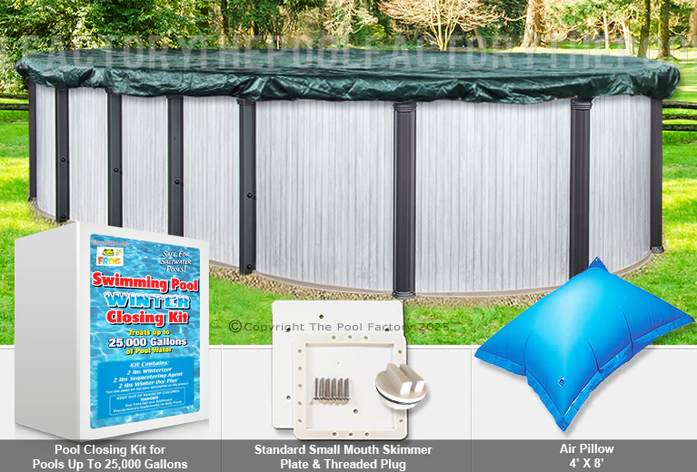 15'x24' Oval Supreme Closing Package (Small Mouth Plate)