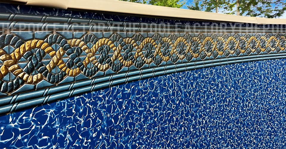 16'x26'x52" Oval Uni-Bead Mystri Gold Liner - 25 Gauge - Image 2