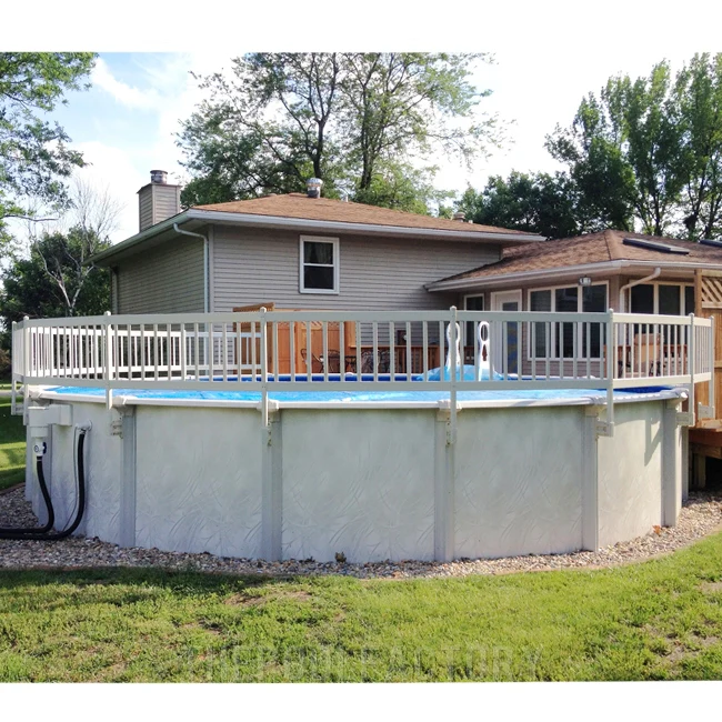18'x33' Oval Vinyl Works Premium Resin Fence Kit - Image 2
