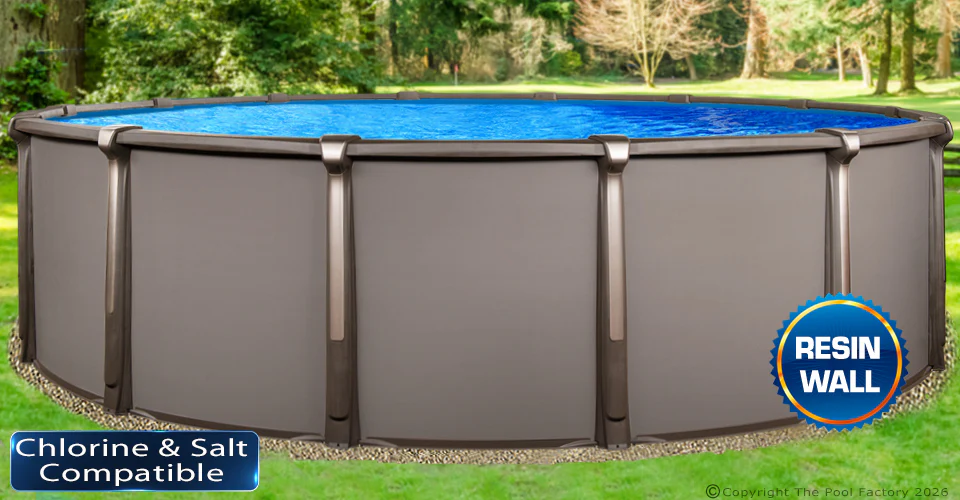 18'x54" Saltwater Defender Round Pool with Resin Wall