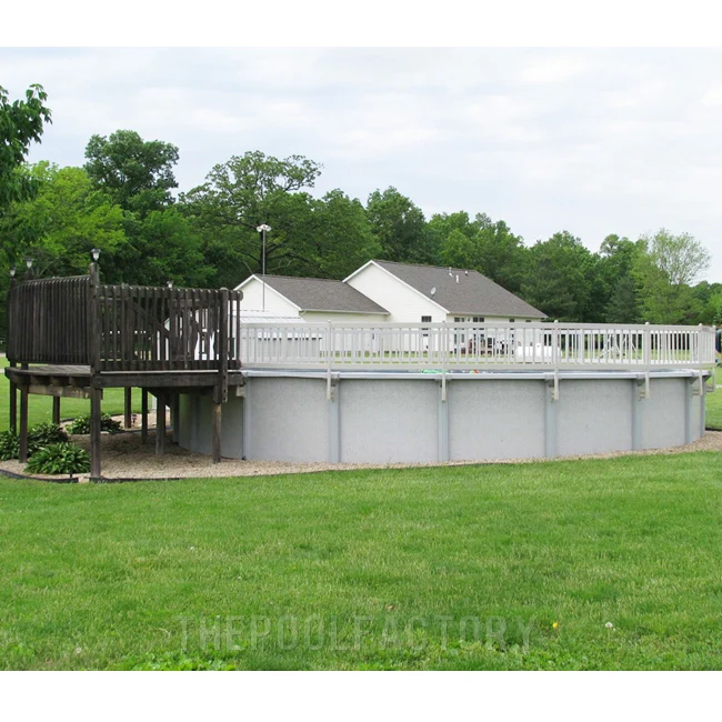 27' Round Vinyl Works Premium Resin Fence Kit - Image 4