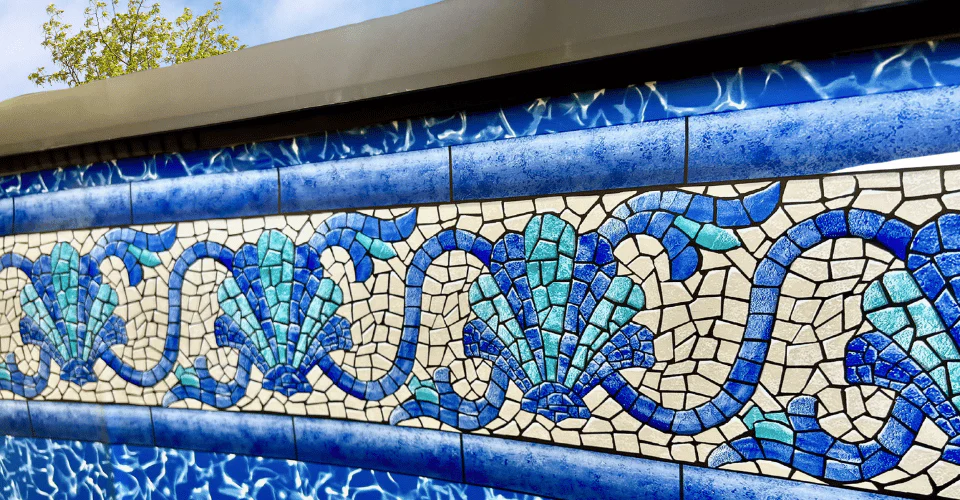 18'x33'x52" Oval Esther Williams Beaded Beach Haven Liner - 40 Gauge - Image 3
