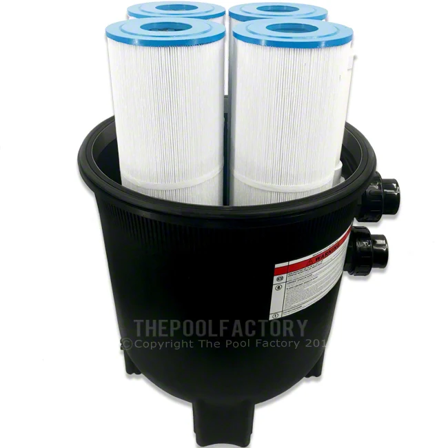 AquaPro 425 SQ. FT. Mega Quad Cartridge Filter System with 2-HP 2-SPEED PurFlo Pump - Image 3