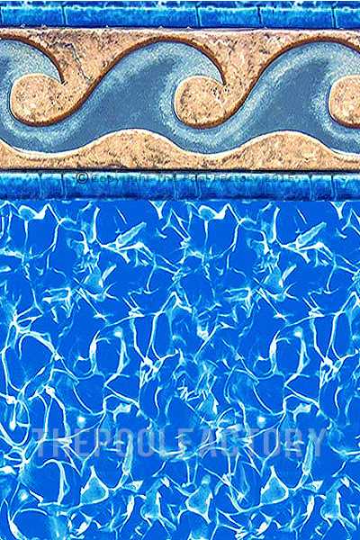10'x16'x52" Oval Uni-Bead Terra Cotta Liner - 30 Gauge
