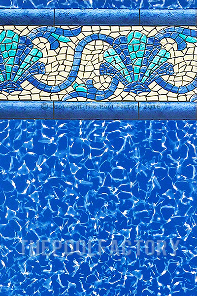 12'x24'x54" Oval Uni-Bead Beach Haven Liner - 40 Gauge