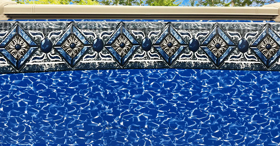 12'x24'x54" Oval Beaded Intrepid Liner - 40 Gauge - Image 2