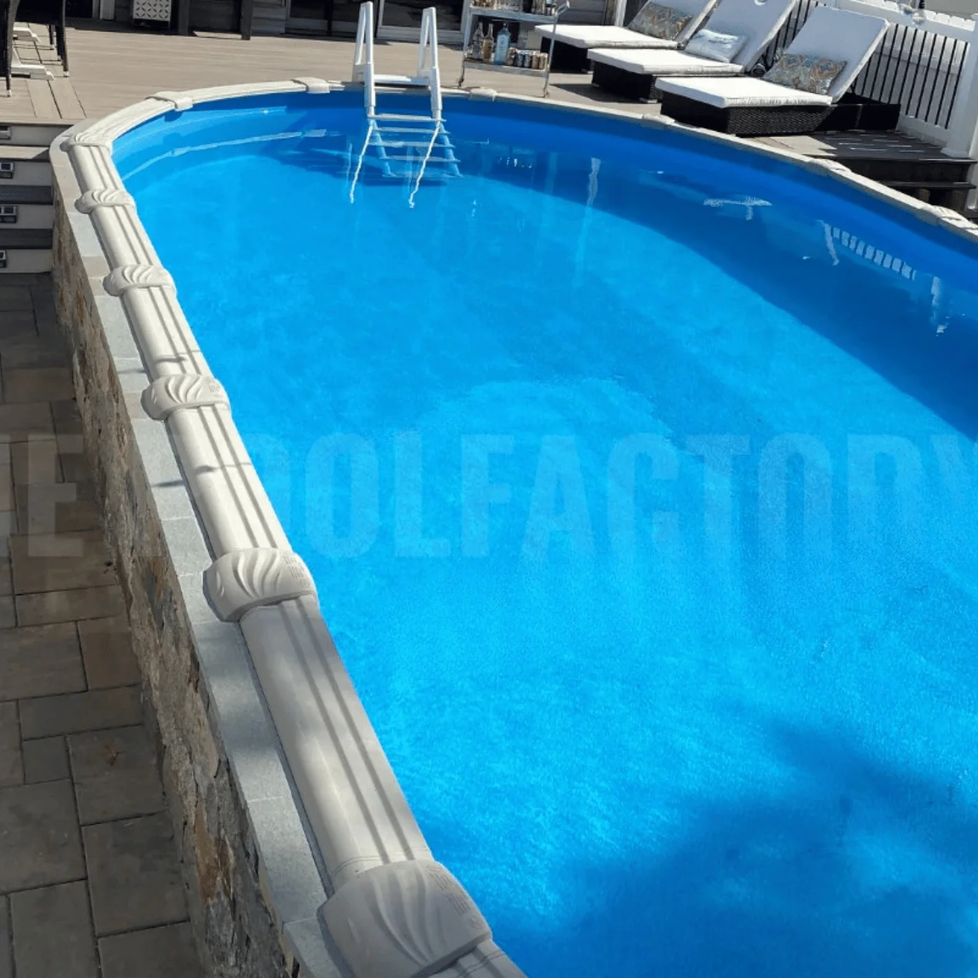 33' Round Overlap Blue Liner - 30 Gauge - Image 9