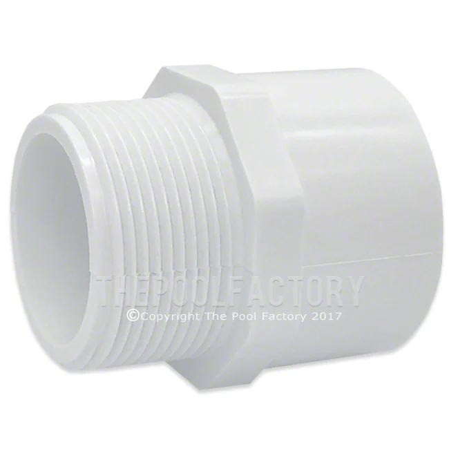 Lasco 1.5" MPT x 1.5" SKT (Male x Slip) Adapter Fitting 436-015
