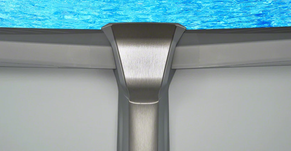 Saltwater Aurora Round Pool with Resin Wall - Image 2