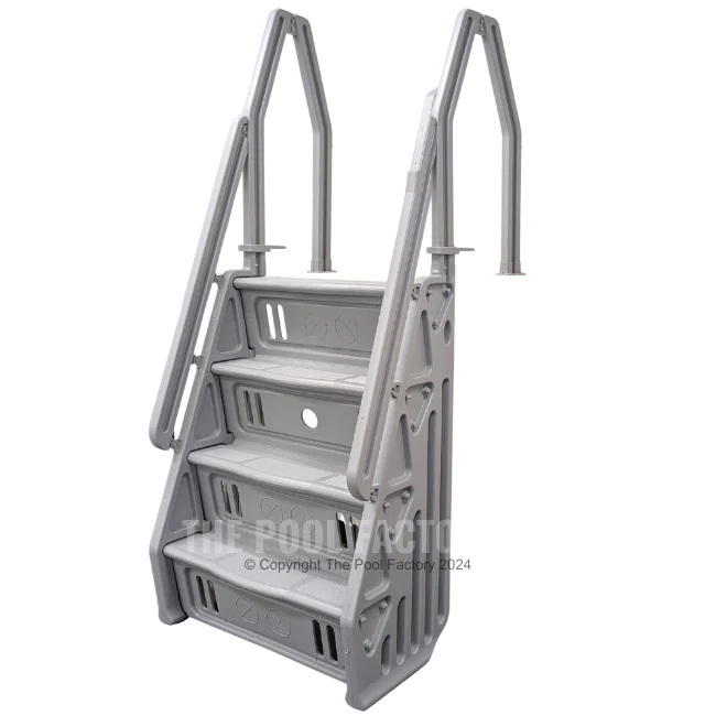 Vinyl Works IN32 Above Ground Pool Steps - Grey